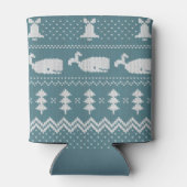 kerstkeuken van brei- en patroonwalscandi blikjeskoeler (Achterkant)