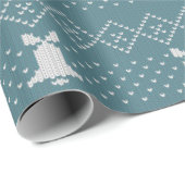 kerstkeuken van brei- en patroonwalscandi cadeaupapier (Rol Hoek)