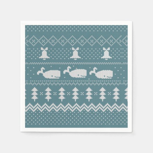 kerstkeuken van brei- en patroonwalscandi servet (Voorkant)