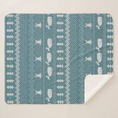 kerstkeuken van brei- en patroonwalvis sherpa deken (Voorkant (horizontaal))