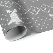 kerstkeuken van brei-patroonwaluw cadeaupapier (Rol Hoek)