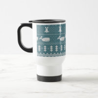 kerstkeuken van brei-patroonwalvis