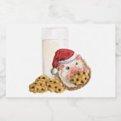 Kerstkeuken Voedselcontainer Etiket (Enkel label)