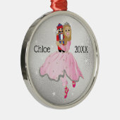 kerstkeukenballetversiering metalen ornament (Rechts)