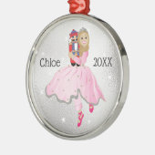 kerstkeukenballetversiering metalen ornament (Links)