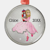 kerstkeukenballetversiering metalen ornament (Voorkant)