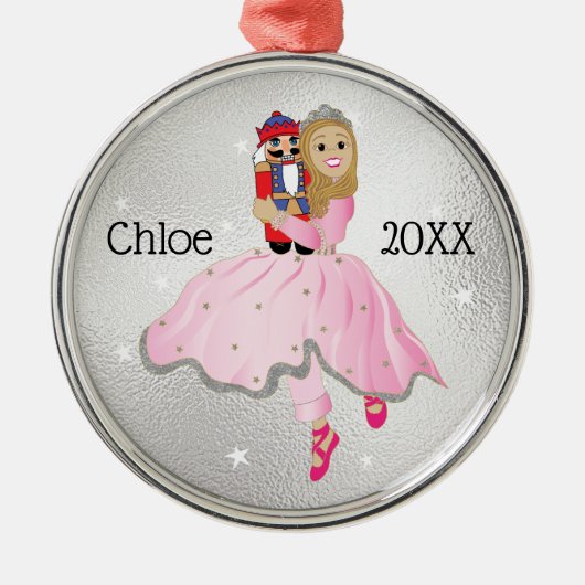 kerstkeukenballetversiering metalen ornament (Voorkant)