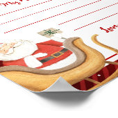 kerstkeukenbriefje Poster (Hoek)