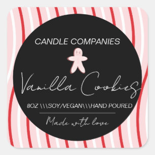 kerstkeukenbrood Kandbouwer Vierkante Sticker