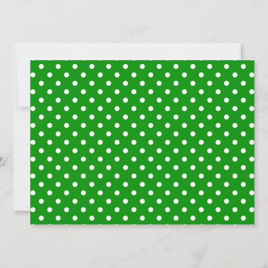 kerstkeukenbrood Man Groene/Witte pooldots Kaart (Achterkant)