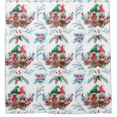 kerstkeukengordijn douchegordijn (Voorkant)