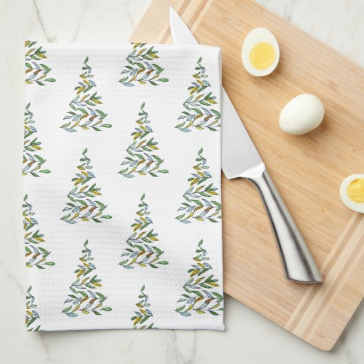 Kerstkeukenhanddoek Cadeau Theedoek (Quarter Fold)