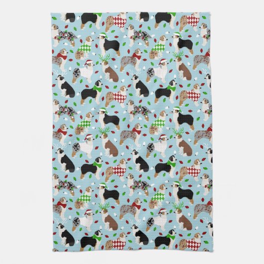 Kerstkeukenhanddoek in Shepherd Kitchen Theedoek