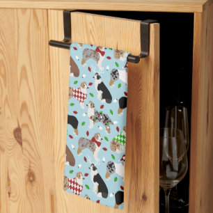 Kerstkeukenhanddoek in Shepherd Kitchen Theedoek
