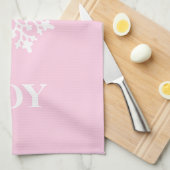 Kerstkeukenhanddoek Joy Snowflake Theedoek (Quarter Fold)