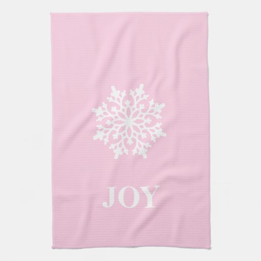 Kerstkeukenhanddoek Joy Snowflake Theedoek (Verticaal)