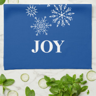 Kerstkeukenhanddoek Joy Snowflakes Theedoek