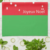 Kerstkeukenhanddoek Joyeux Noel Theedoek (Gevouwen)