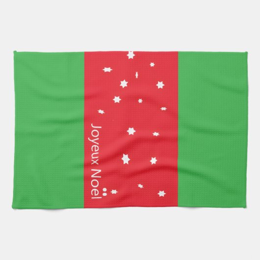 Kerstkeukenhanddoek Joyeux Noel Theedoek (Horizontaal)