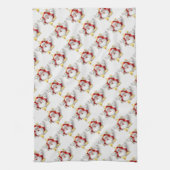 Kerstkeukenhanddoek/kerstman Theedoek (Verticaal)