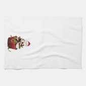 Kerstkeukenhanddoek met kersttaart theedoek (Horizontaal)