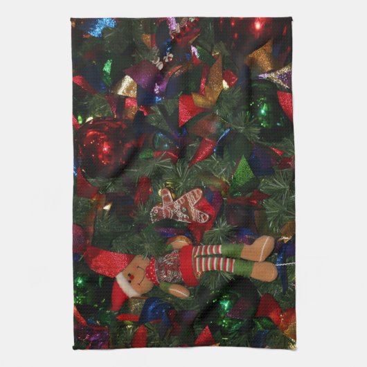 Kerstkeukenhanddoek Theedoek (Verticaal)