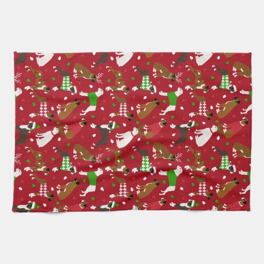 kerstkeukenhanddoek theedoek (Horizontaal)