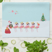 kerstkeukenhanddoek theedoek (Gevouwen)