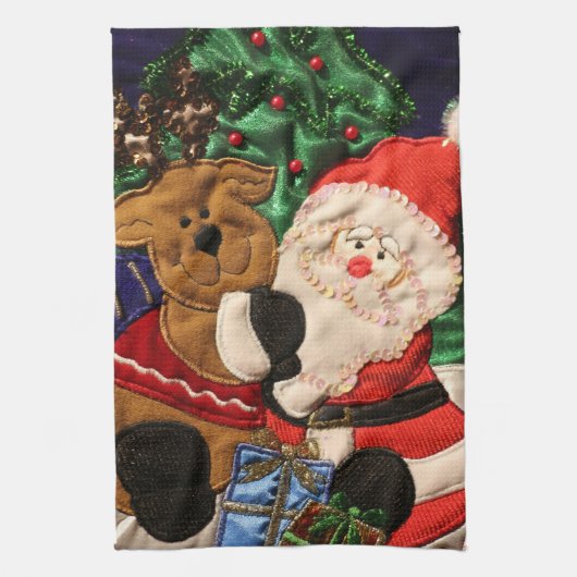 Kerstkeukenhanddoek Theedoek (Verticaal)