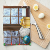 Kerstkeukenhanddoek Theedoek (Quarter Fold)