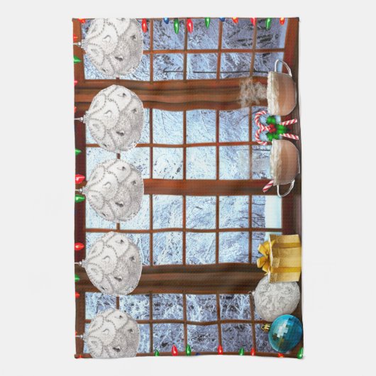 Kerstkeukenhanddoek Theedoek (Verticaal)