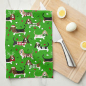 kerstkeukenhanddoek theedoek (Quarter Fold)