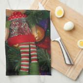 Kerstkeukenhanddoek Theedoek (Quarter Fold)