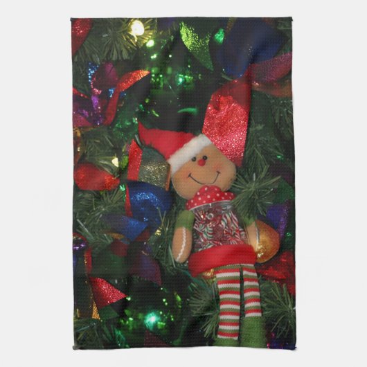 Kerstkeukenhanddoek Theedoek (Verticaal)