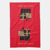 Kerstkeukenhanddoeken Cadeaus voor kerstmis Theedoek (Verticaal)