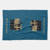 Kerstkeukenhanddoeken Cadeaus voor kerstmis Theedoek (Horizontaal)