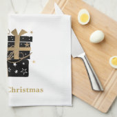 Kerstkeukenhanddoeken Cadeaus voor kerstmis Theedoek (Quarter Fold)
