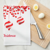 Kerstkeukenhanddoeken, kerstversieringen theedoek (Quarter Fold)