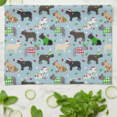 kerstkeukenhanddoeken met Bulldog Kitchen Theedoek (Gevouwen)