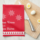 kerstkeukenHanddoeken met geelsteen Theedoek (Quarter Fold)