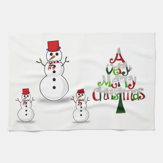 Kerstkeukenhanddoeken Theedoek (Horizontaal)