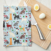 kerstkeukenhanddoeken theedoek (Quarter Fold)