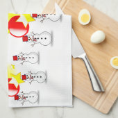 Kerstkeukenhanddoeken Theedoek (Quarter Fold)