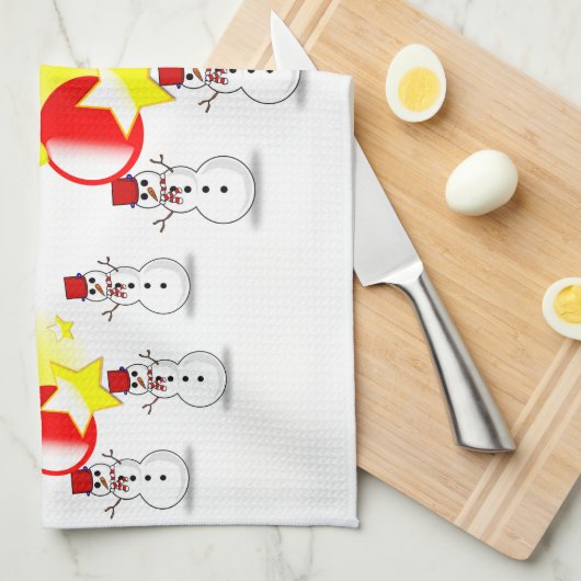 Kerstkeukenhanddoeken Theedoek (Quarter Fold)