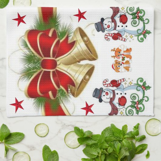 Kerstkeukenhanddoeken Theedoek (Gevouwen)