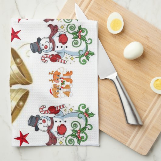 Kerstkeukenhanddoeken Theedoek (Quarter Fold)