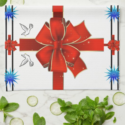 Kerstkeukenhanddoeken Theedoek (Gevouwen)