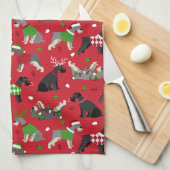 Kerstkeukenhanddoeken Theedoek (Quarter Fold)