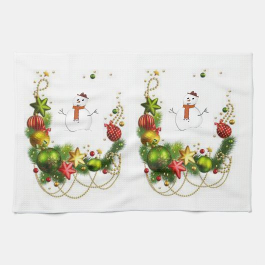 Kerstkeukenhanddoeken Theedoek (Horizontaal)