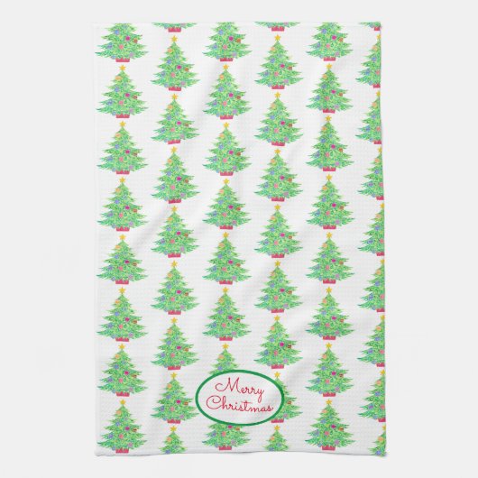 kerstkeukenhanddoeken theedoek (Verticaal)